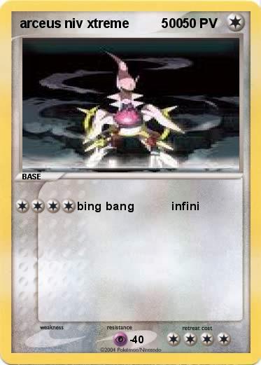 Pokemon arceus niv xtreme         500
