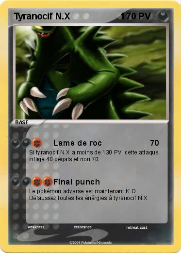 Pokemon Tyranocif N.X                    1
