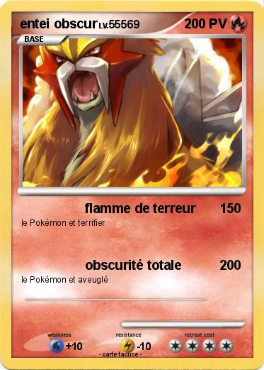 Pokemon entei obscur