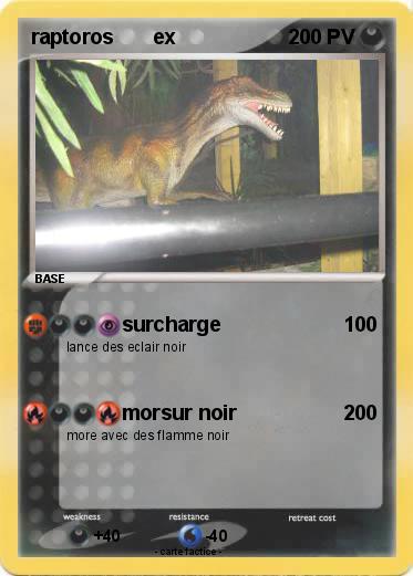 Pokemon raptoros       ex