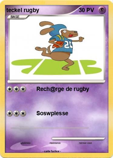 Pokemon teckel rugby