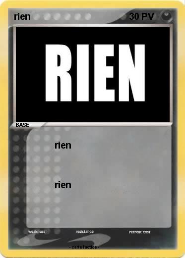 Pokemon rien
