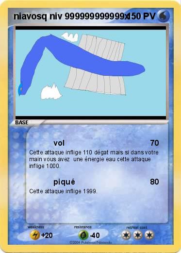 Pokemon niavosq niv 999999999999x