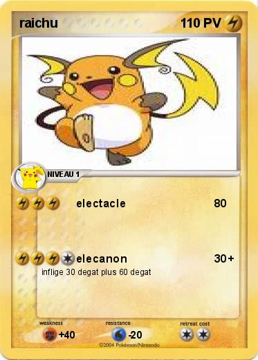 Pokemon raichu