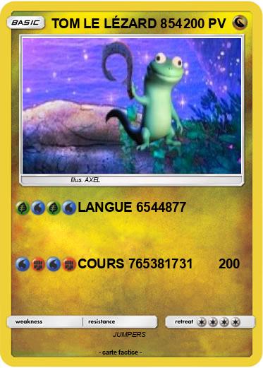 Pokemon TOM LE LÉZARD 854
