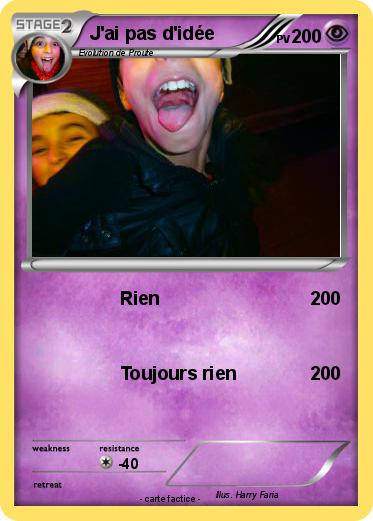 Pokemon J'ai pas d'idée