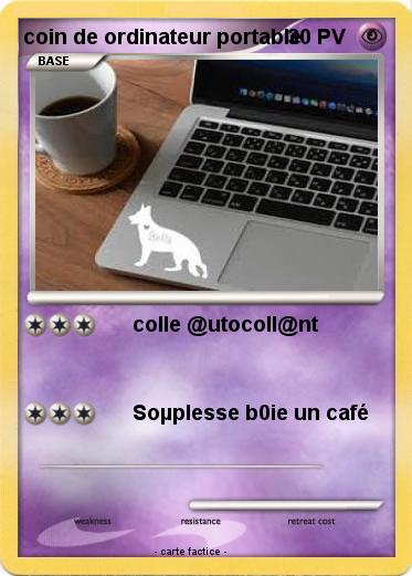 Pokemon coin de ordinateur portable