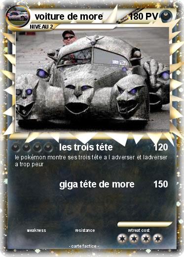 Pokemon voiture de more