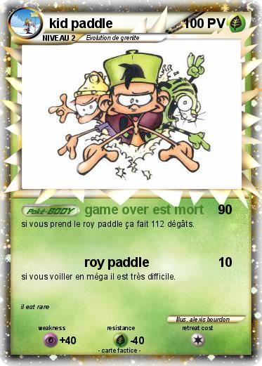 Pokemon kid paddle