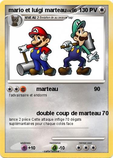 Pokemon mario et luigi marteau