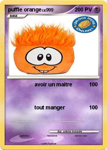Pokemon puffle orange