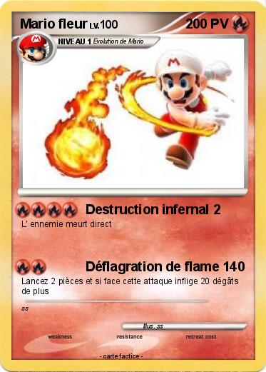 Pokemon Mario fleur