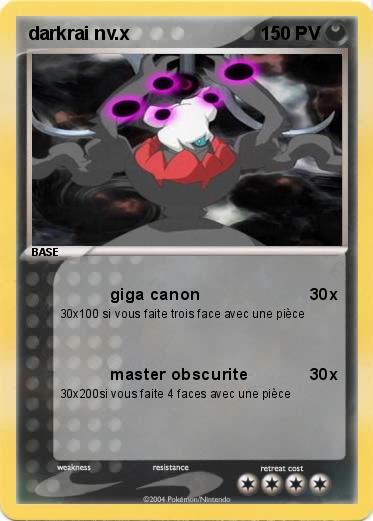 Pokemon darkrai nv.x