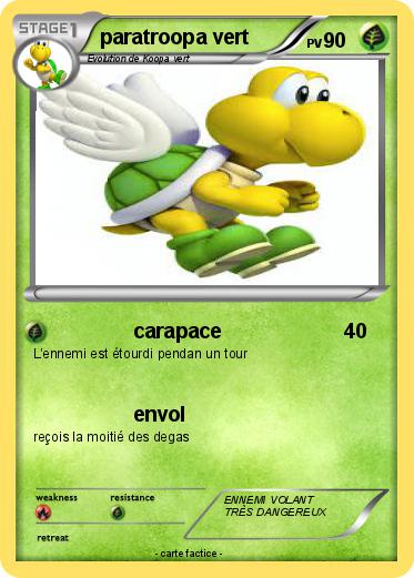 Pokemon paratroopa vert