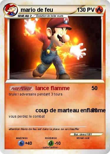 Pokemon mario de feu