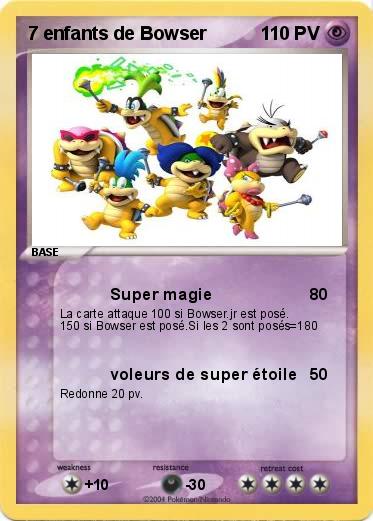 Pokemon 7 enfants de Bowser