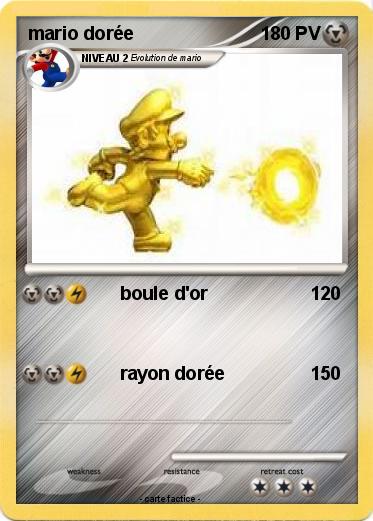 Pokemon mario dorée