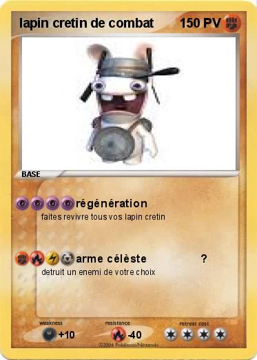 Pokemon lapin cretin de combat