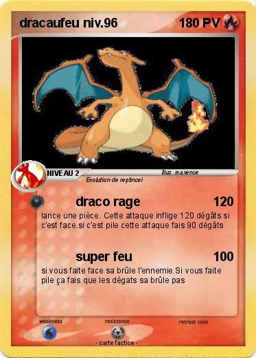 Pokemon dracaufeu niv.96