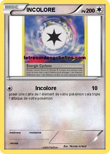 Pokemon INCOLORE