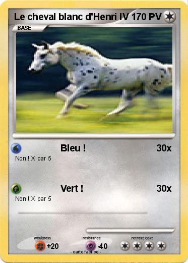 Pokemon Le cheval blanc d'Henri IV