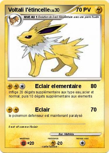 Pokemon Voltali l'étincelle