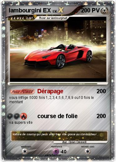 Pokemon lambourgini EX