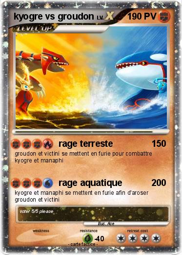 Pokemon kyogre vs groudon