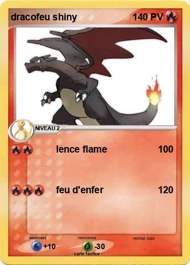 Pokemon dracofeu shiny