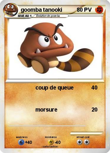 Pokemon goomba tanooki