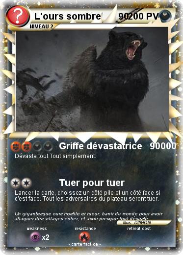 Pokemon L'ours sombre       90