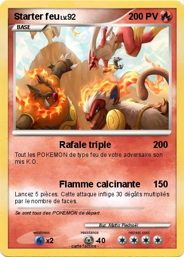 Pokemon Starter feu