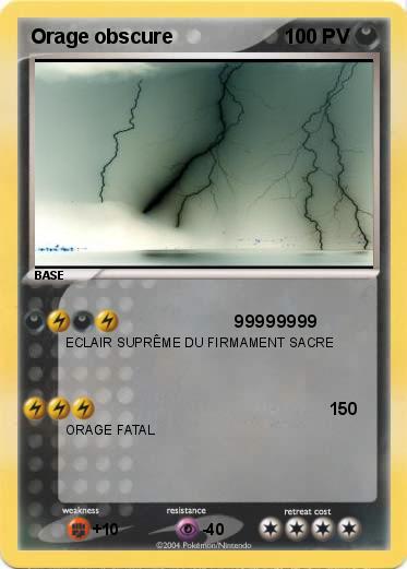 Pokemon Orage obscure                       