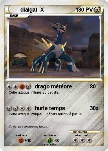Pokemon dialgat  X