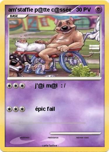 Pokemon am'staffie p@tte c@ssée