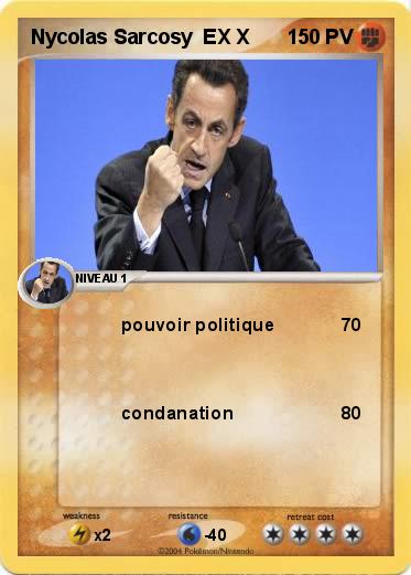 Pokemon Nycolas Sarcosy  EX X