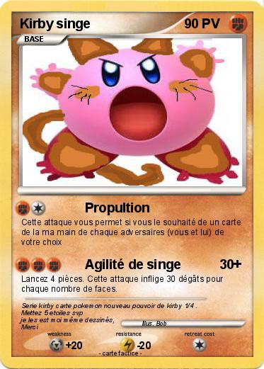 Pokemon Kirby singe