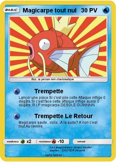 Pokemon Magicarpe tout nul
