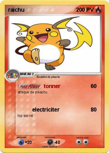Pokemon raichu