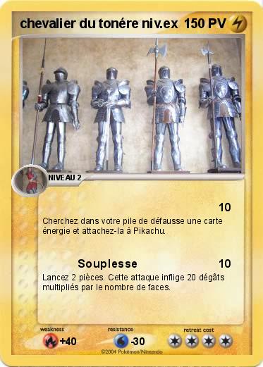Pokemon chevalier du tonére niv.ex