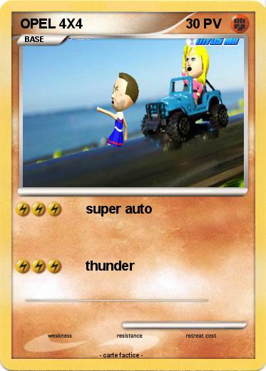 Pokemon OPEL 4X4