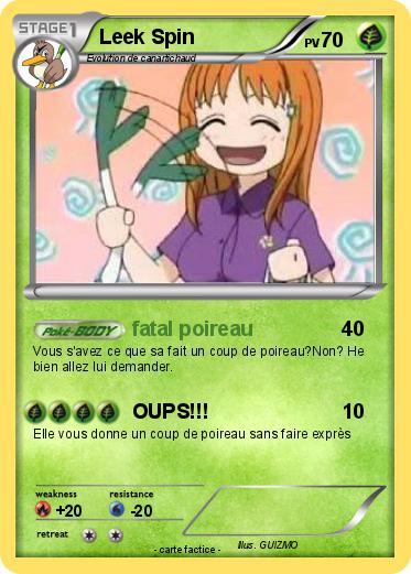 Pokemon Leek Spin