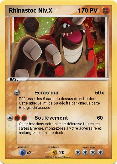 Pokemon Rhinastoc Niv.X                1