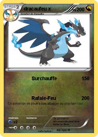 Pokemon dracaufeu x