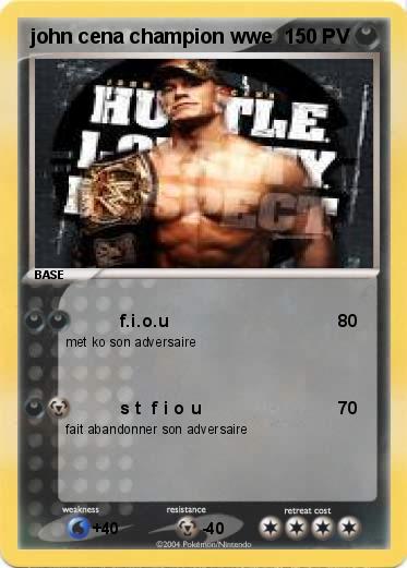 Pokemon john cena champion wwe