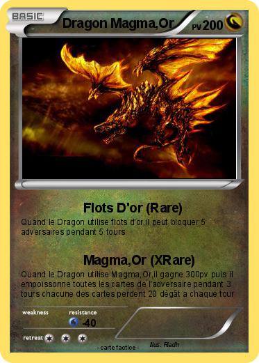 Pokemon Dragon Magma,Or