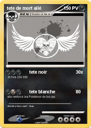 Pokemon tete de mort ailé