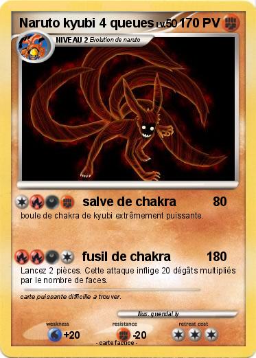 Pokemon Naruto kyubi 4 queues