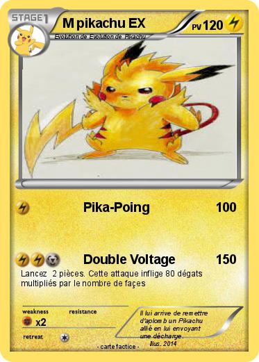 Pokemon M pikachu EX