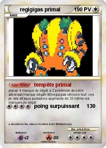Pokemon regigigas primal